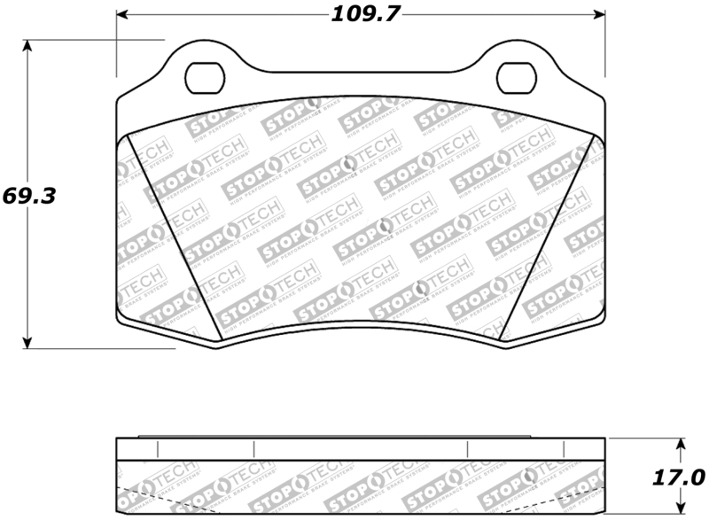 Dodge Viper Brake Pads - Stoptech - Street Touring - `92-`02