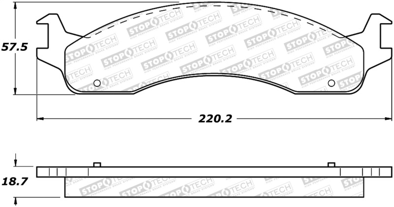 Ford E-450 Econoline Super Duty Brake Pads - Stoptech - Street - `00-`02