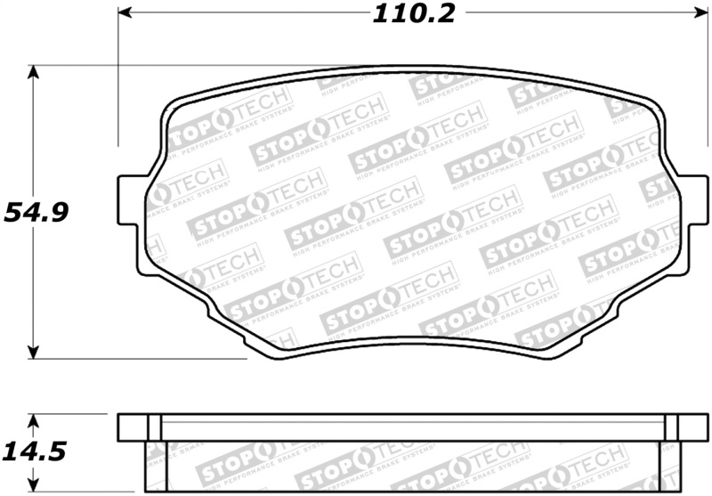 Chevrolet Tracker Brake Pads - Stoptech - Street - `05-`08