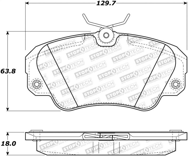 Cadillac Catera Brake Pads - Stoptech - StopTech Street - `97-`01