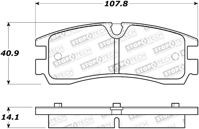 Cadillac Seville Brake Pads - Stoptech - Street - `98-`03