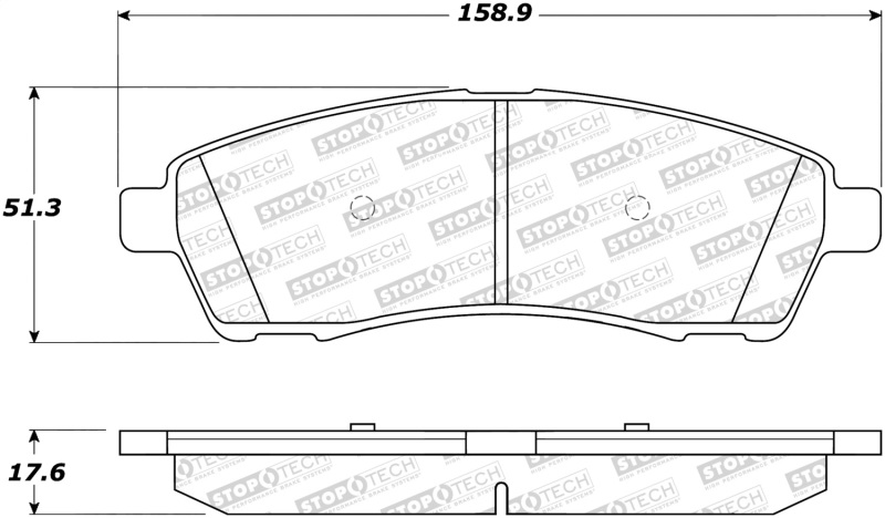 Ford F-350 Super Duty Brake Pads - Stoptech - Street - `99-`04 Ford F-350 Super Duty Brake Pads - Stoptech - Street - `99-`04