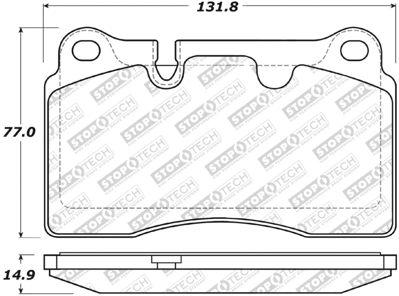 Aston Martin DB9 Brake Pads - Stoptech - ST Street - `05-`16