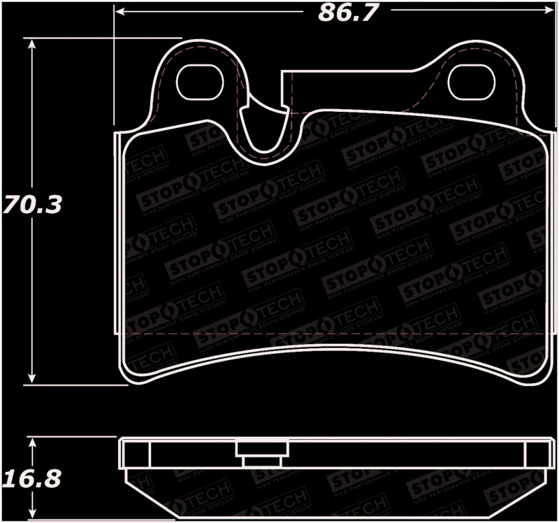 Volkswagen Touareg Brake Pads - Stoptech - Street - `06-`10