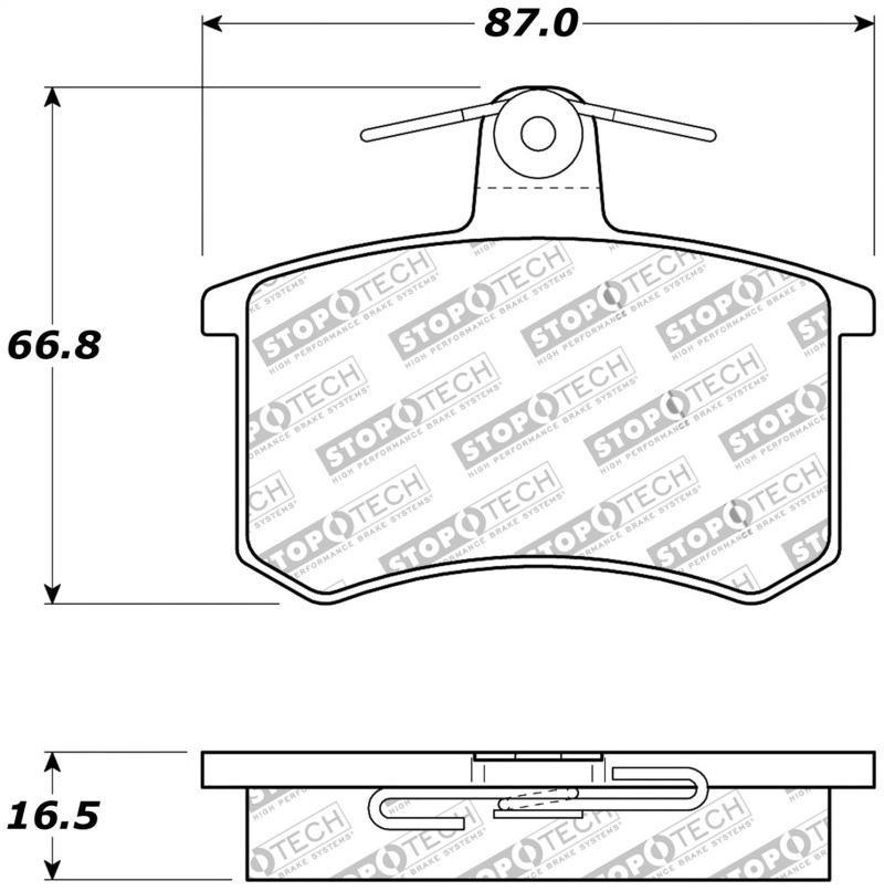 Audi A8 Quattro Brake Pads - Rear - Stoptech - Sport - `97-`00