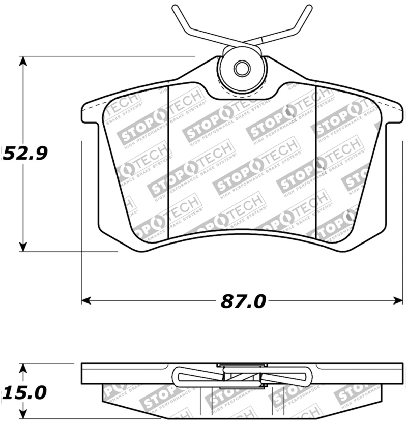 Volkswagen Beetle Brake Pads - Rear - Stoptech - ST Sport - `98-`19