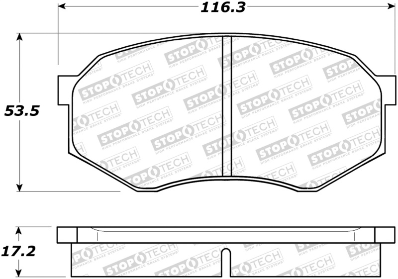 Toyota Tacoma Brake Pads - Front - Stoptech - Sport - `95-`04