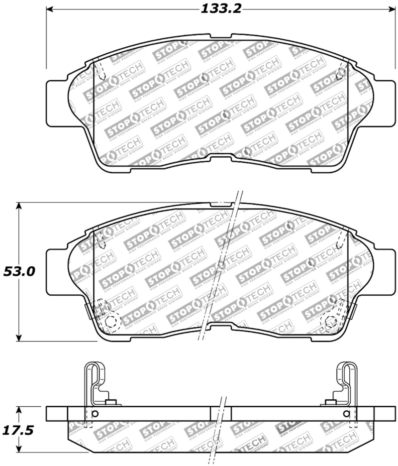 Toyota Camry Brake Pads - Stoptech - Sport - `97-`01
