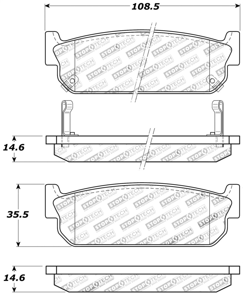 Infiniti M45 Brake Pads - Stoptech - Sport - `03-`04