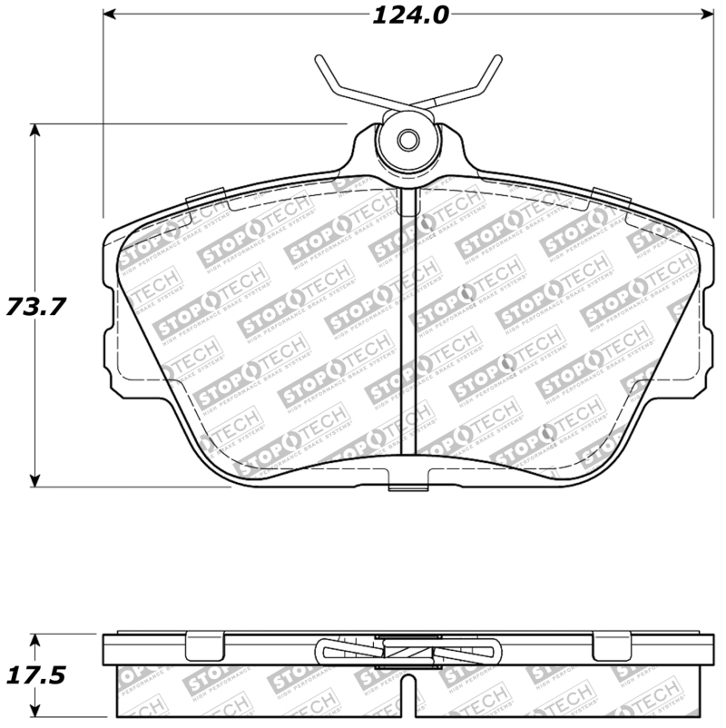 Ford Taurus Brake Pads - Stoptech - Sport - `96-`07