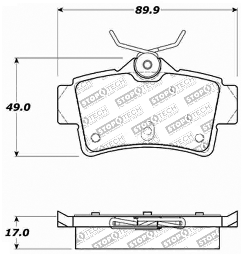 Ford Mustang Brake Pads - Stoptech - Sport - `94-`04