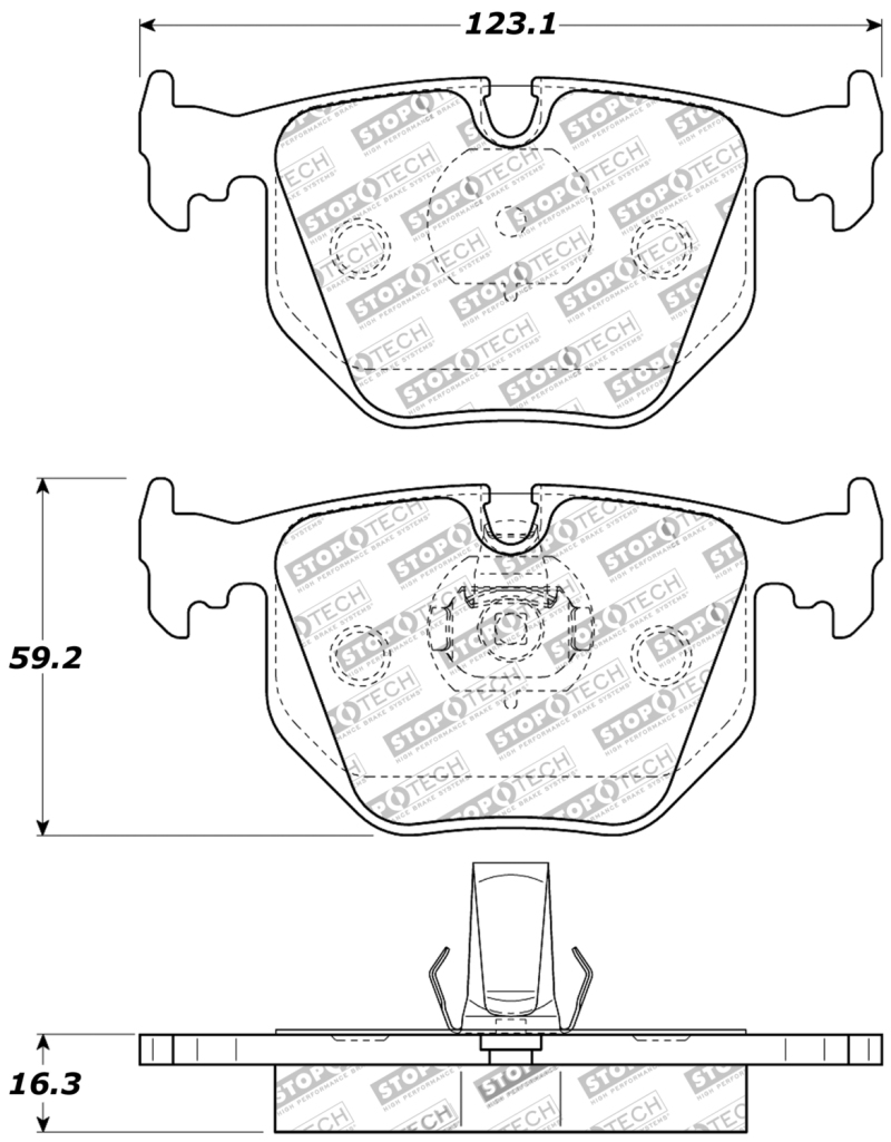 BMW 330i Brake Pads - Stoptech - Sport - `00-`05