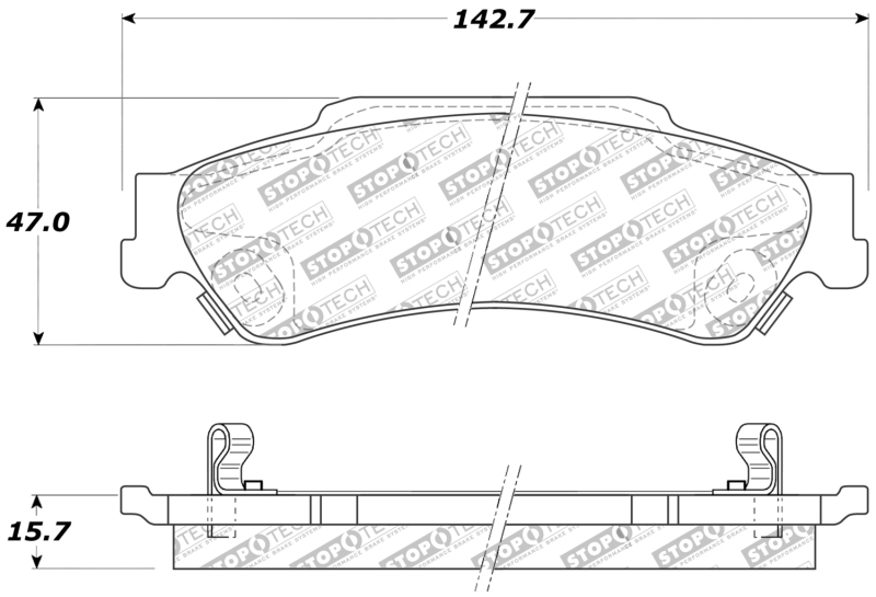 Chevrolet Blazer Brake Pads - Front - Stoptech - Sport - `97-`05