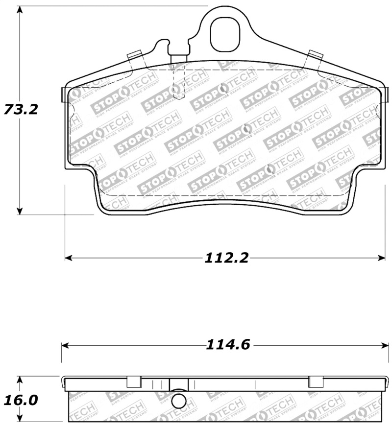 Porsche Boxster Brake Pads - Rear - Stoptech - Sport - `97-`12