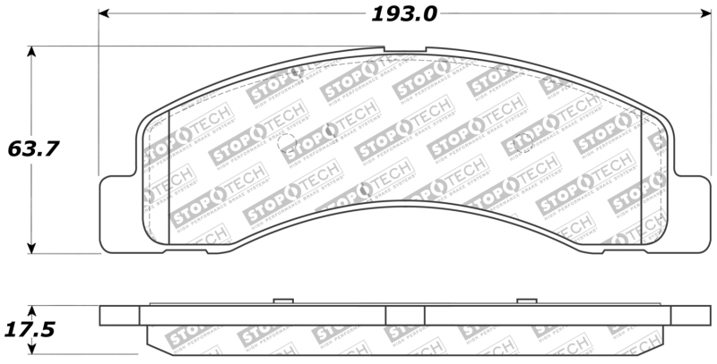 Ford F-350 Brake Pads - Stoptech - Performance - `99-`09
