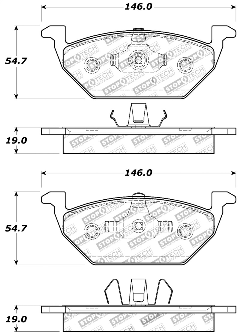 Volkswagen Jetta Brake Pads - Stoptech - Sport - `98-`19