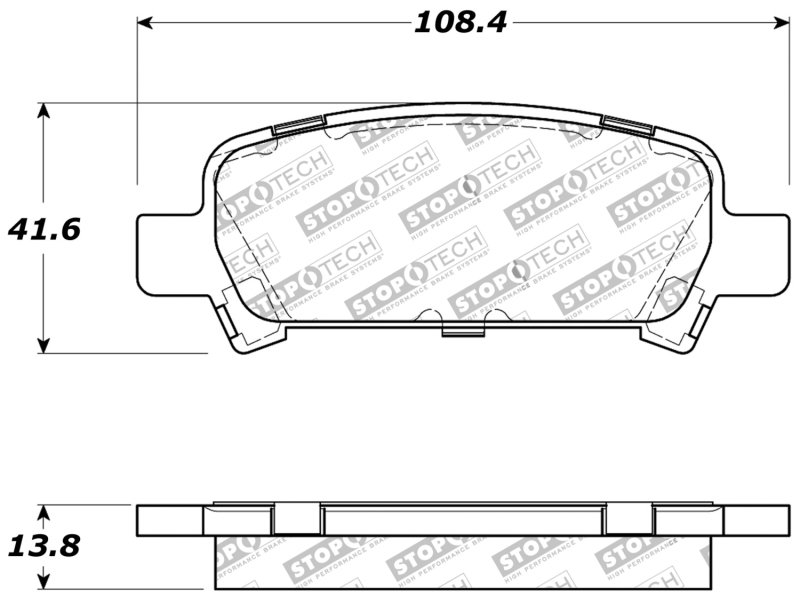 Subaru Forester Brake Pads - Rear - Stoptech - ST Sport - `98-`03