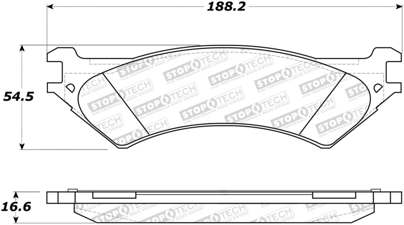 Ford E-150 Brake Pads - Front - Stoptech - Sport - 2007