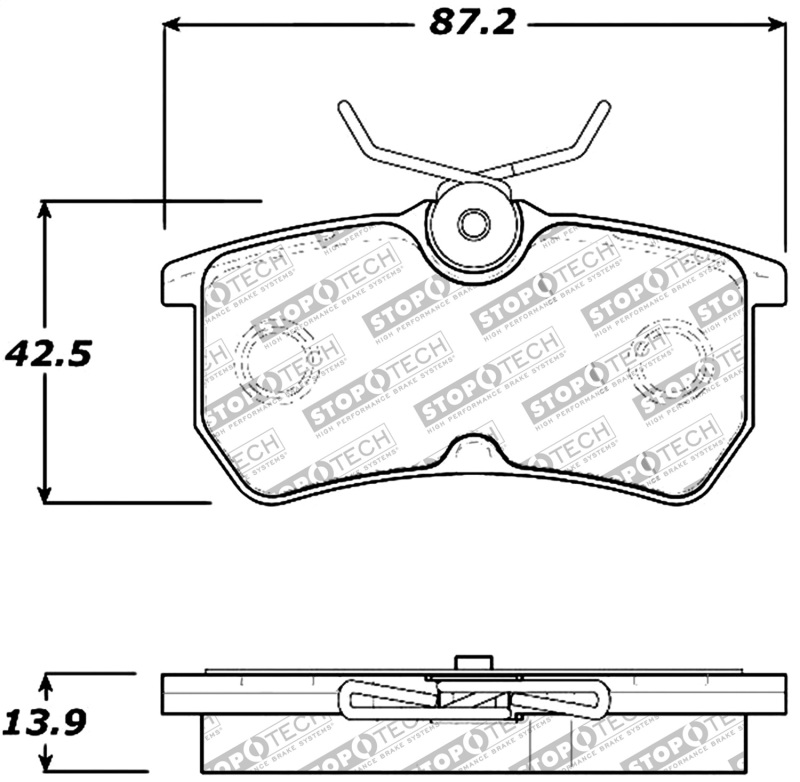 Ford Fiesta Brake Pads - Stoptech - Sport - `14-`19