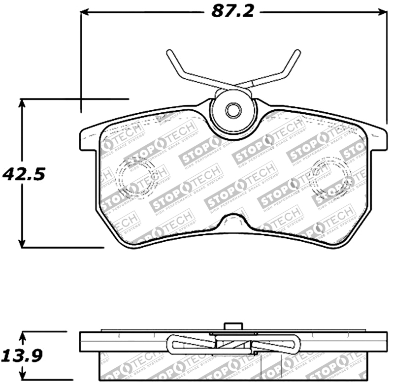 Ford Focus Brake Pads - Stoptech - Sport - `01-`07