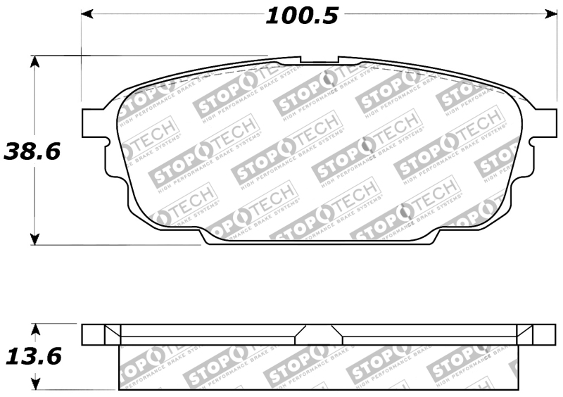Mazda Protege Brake Pads - Stoptech - Sport - `01-`03