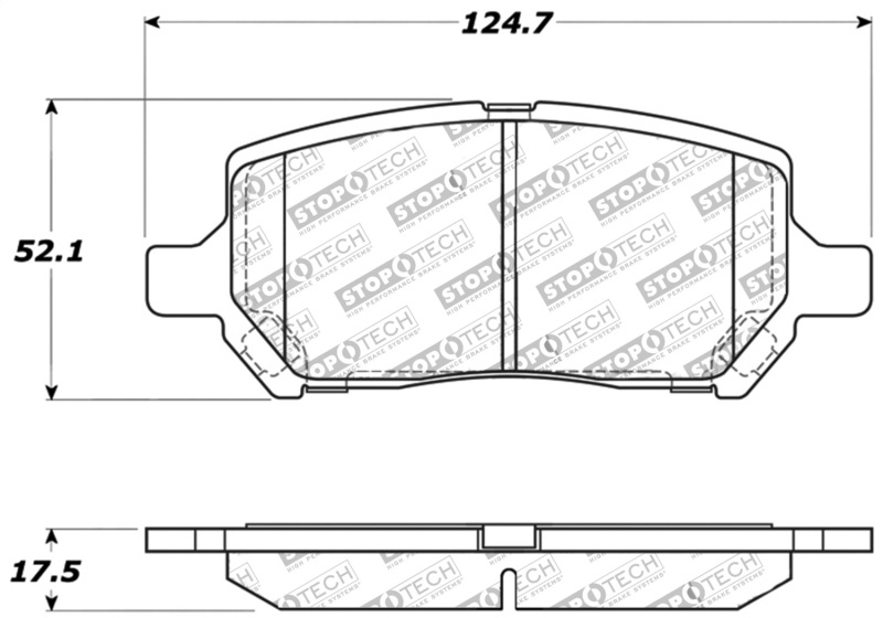 Pontiac Pursuit Brake Pads - Stoptech - Sport - `05-`06