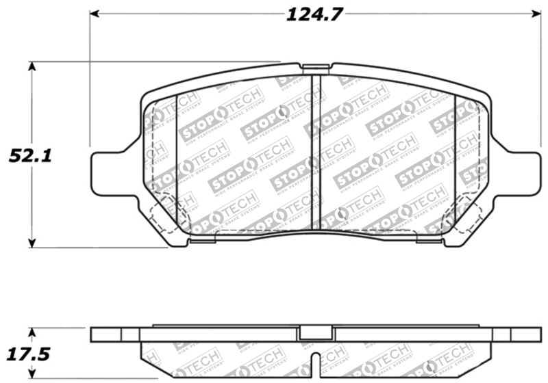 Pontiac Pursuit Brake Pads - Stoptech - Sport - `05-`06