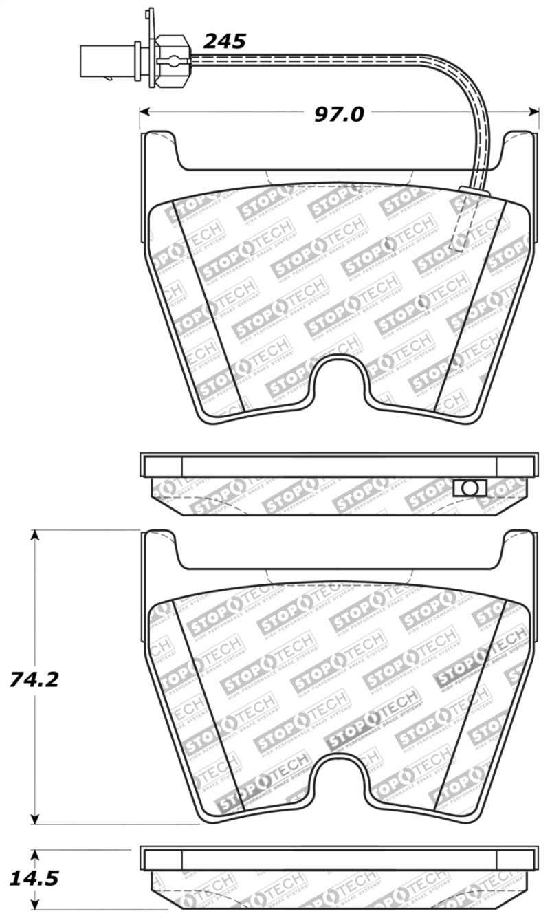 Audi R8 Brake Pads - Stoptech - Sport - `08-`19