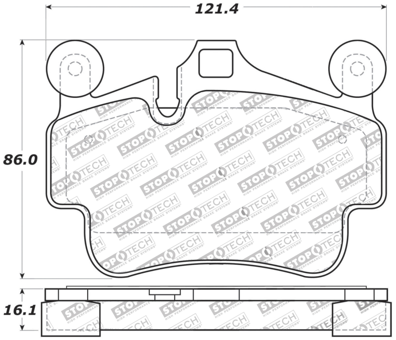 Porsche Boxster Brake Pads - Front - Stoptech - Sport - `05-`17