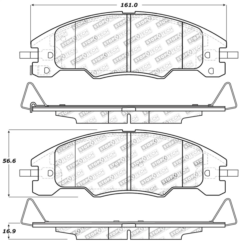 Ford Focus Brake Pads - Stoptech - Performance Sport - `08-`11