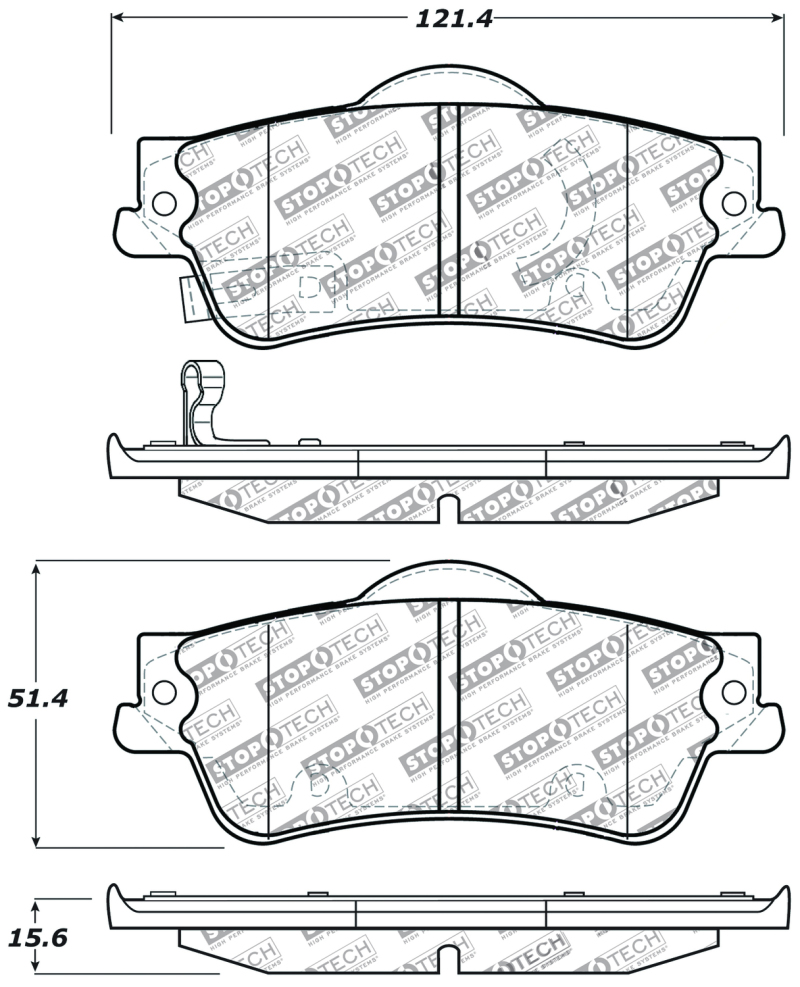 Chevrolet SS Brake Pads - Stoptech - Sport - 2014