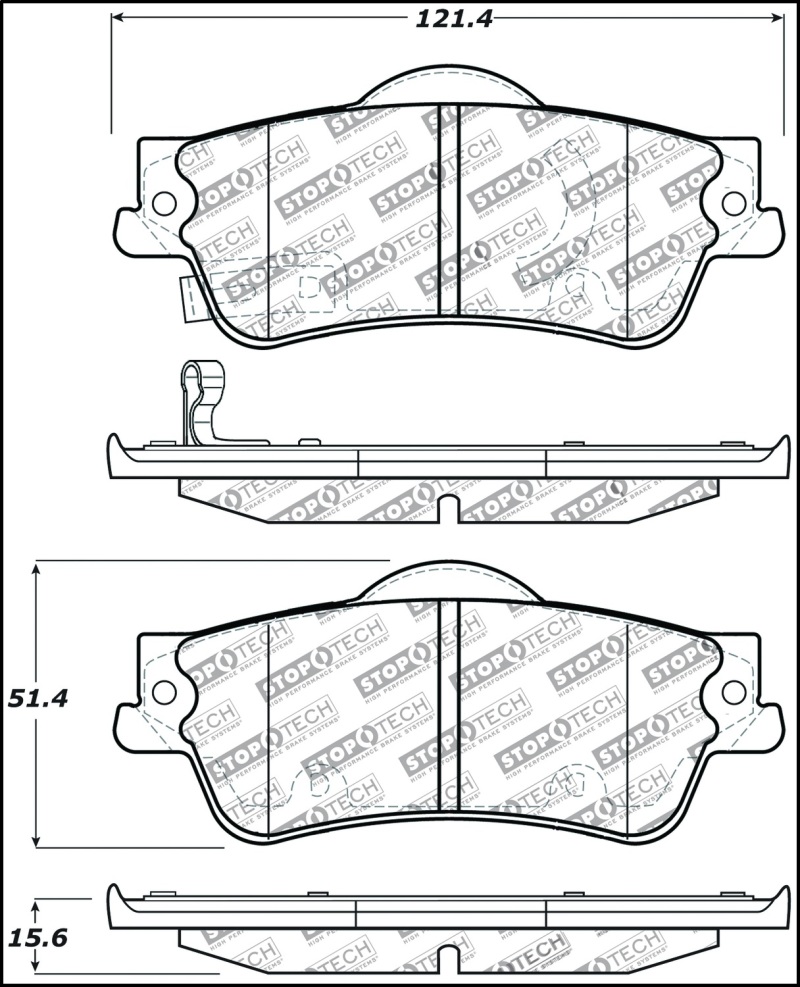 Pontiac G8 Brake Pads - Stoptech - Sport - `08-`09