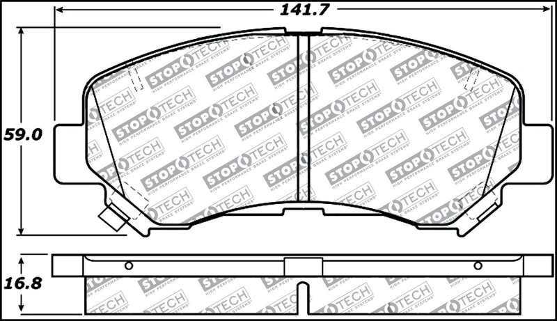 Nissan Sentra Brake Pads - Stoptech - Sport - `09-`12