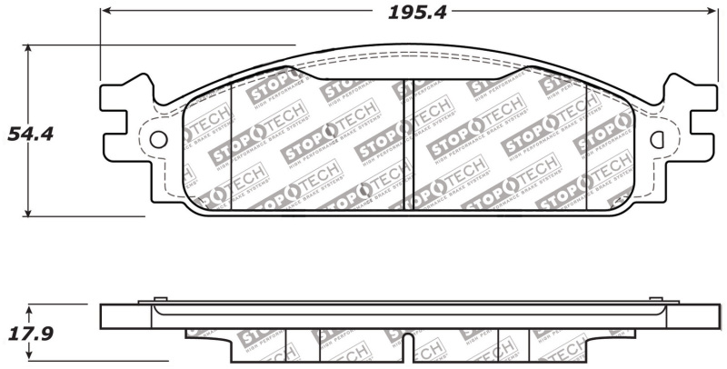 Ford Flex Brake Pads - Stoptech - Sport - `09-`10