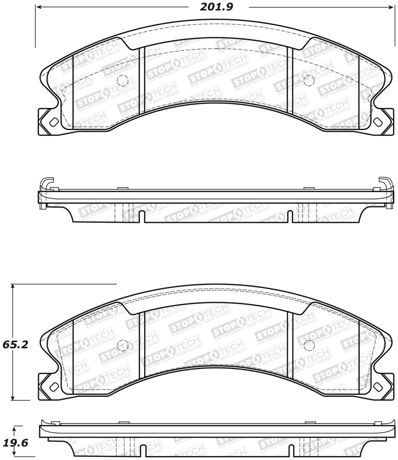 Nissan NV2500 Brake Pads - Rear - Stoptech - Sport - `12-`21