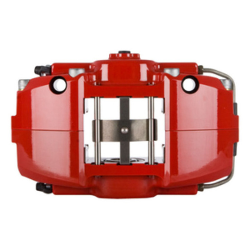 Audi S4 Brake Kit - Rear - Stoptech - ST-22 Calipers + 328x28mm Slotted Rotors + StopTech Street Performance Pads + Stainless Steel Lines - Red - `99-`02