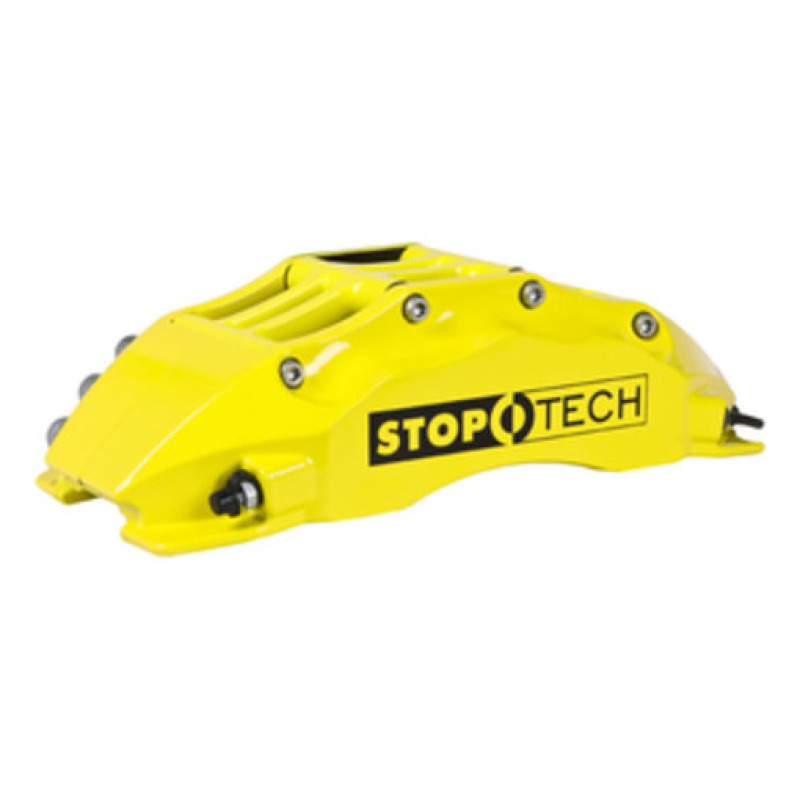 BMW 3 Series Brake Kit - Front - Stoptech - Slotted Two-Piece Rotor + ST-60 Calipers + Street Performance Pads - Yellow - `09-`10