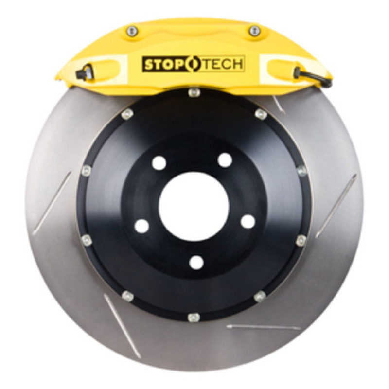 BMW M3 Brake Kit - Rear - Stoptech - ST-40 Calipers + 355 x 32 Slotted Rotors + StopTech Street Performance Pads - Yellow - `08-`13