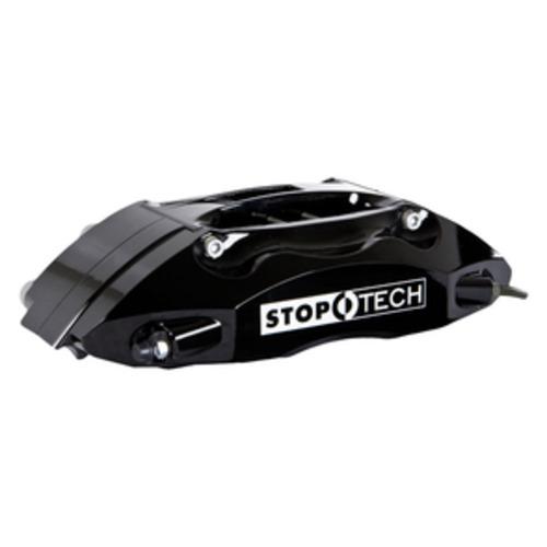 Lexus RX330 Brake Kit - Front - Stoptech - Slotted Two-Piece Rotors + ST40 Calipers + StopTech Street Performance Pads - Black - `04-`06