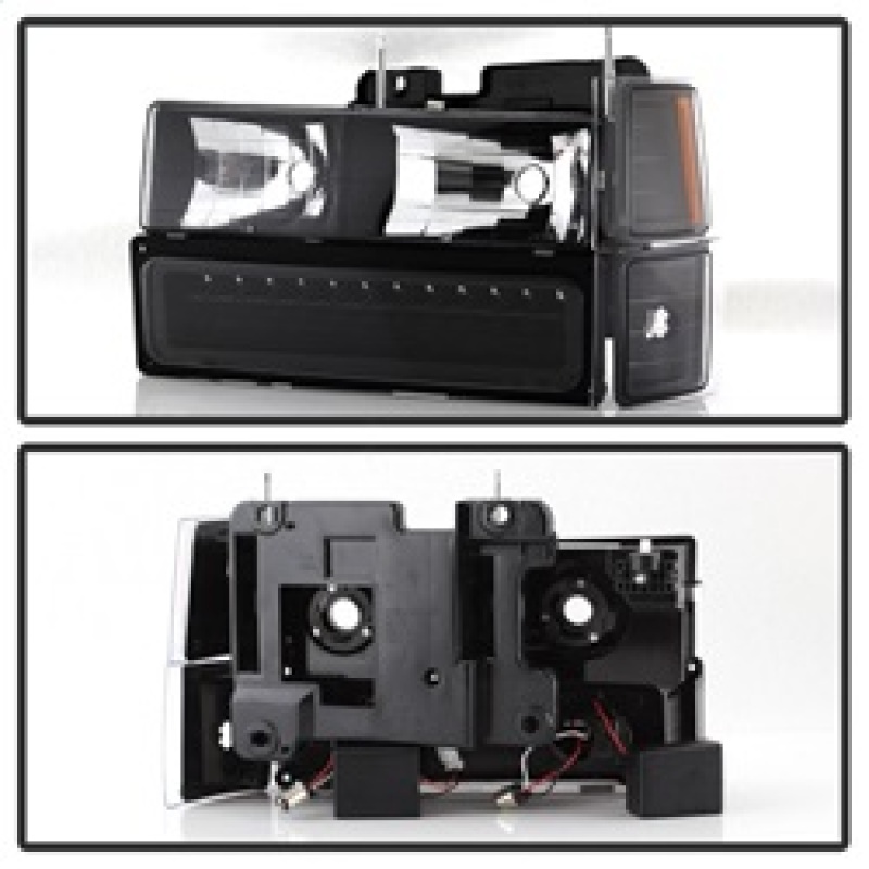 Pontiac G8 Brake Pads + Rotors - Front - Stoptech - Premium Black Rotors + Posi Quiet Ceramic Pads - Black - `08-`09