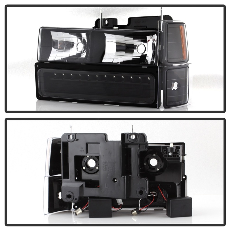 Pontiac G8 Brake Pads + Rotors - Front - Stoptech - Premium Black Rotors + Posi Quiet Ceramic Pads - Black - `08-`09