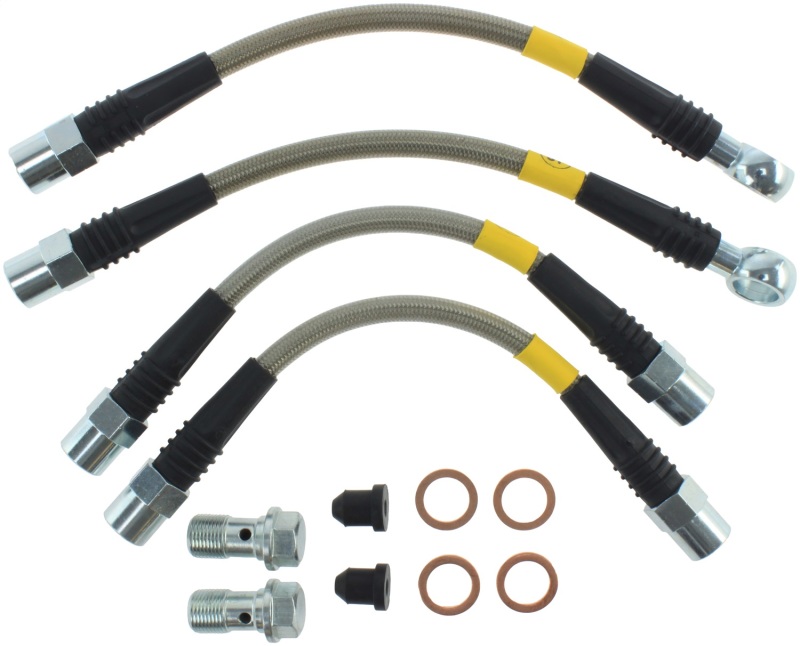 Volkswagen Passat Brake Line Kit - Rear - Stoptech - Stainless Steel - `98-`05