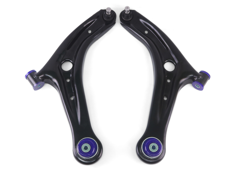 Ford Fiesta Control Arm Set - Front - Superpro - +Caster - `11-`19