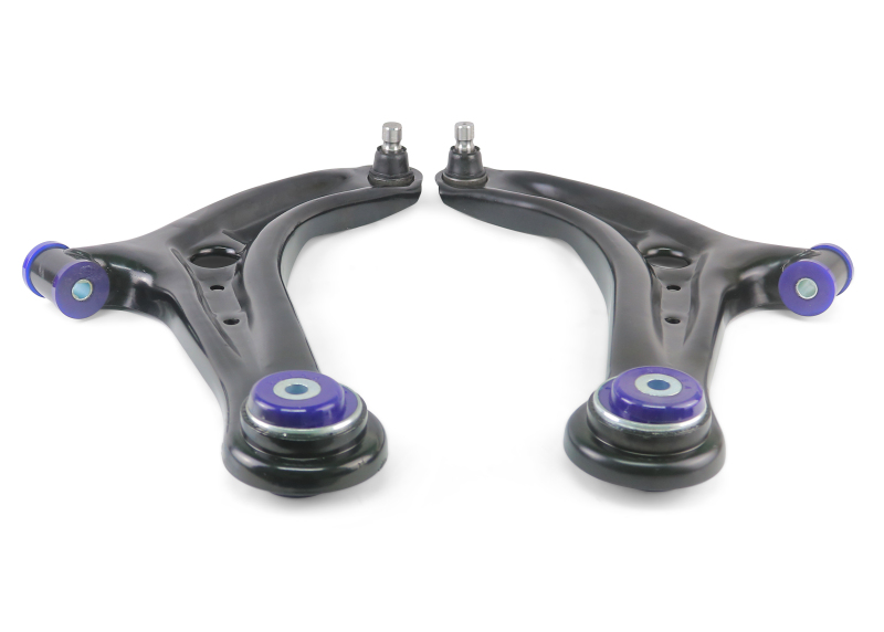 Ford Fiesta Control Arm Set - Front - Superpro - +Caster - `11-`19