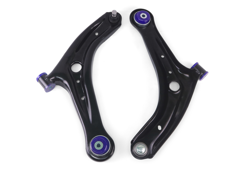 Ford Fiesta Control Arm Set - Front - Superpro - +Caster - `11-`19