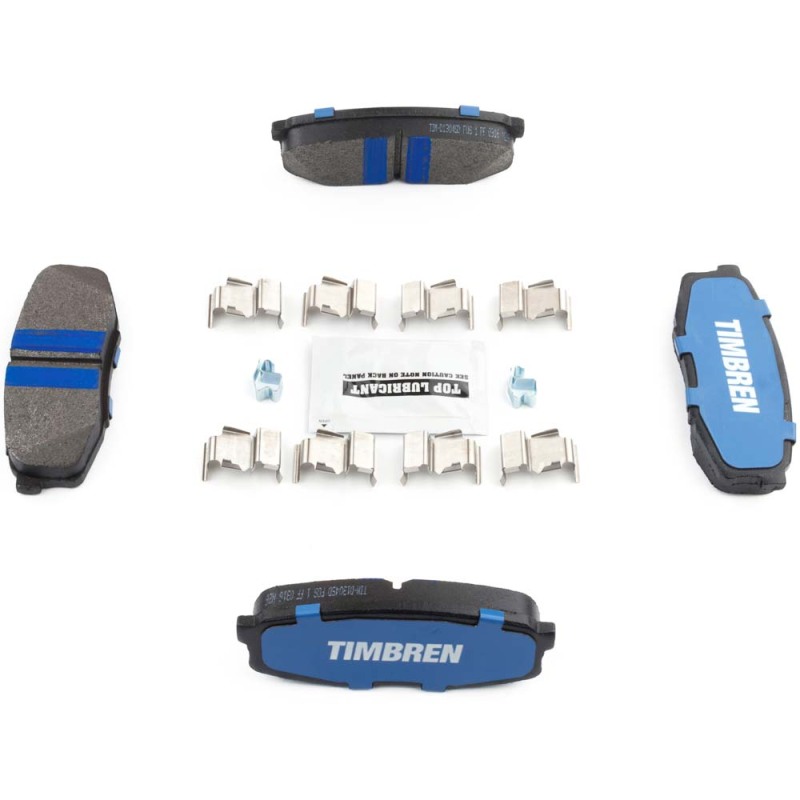 Toyota Land Cruiser Brake Pads - Rear - Timbren - BES Severe Duty Semi-Metallic OnyxBite™ - `08-`21