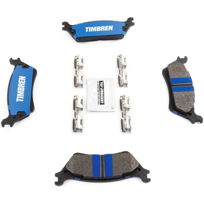 Ford Lobo Brake Pads - Rear - Timbren - BES OnyxBite™ Severe-Duty - `15-`20