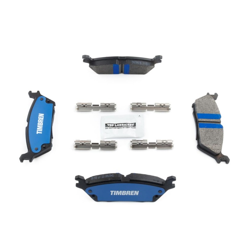 Ford Lobo Brake Pads - Rear - Timbren - BES OnyxBite™ Severe-Duty - `15-`20