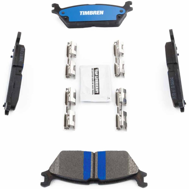 Ford Lobo Brake Pads - Rear - Timbren - BES OnyxBite™ Severe-Duty - `15-`20
