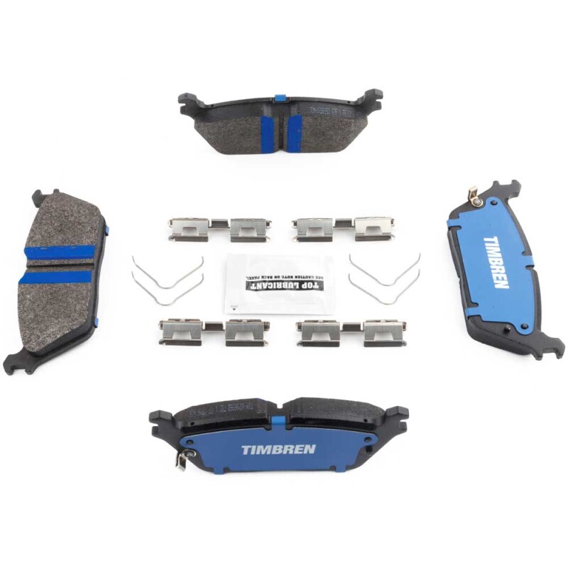 Ram 1500 Brake Pads - Rear - Timbren - BES OnyxBite™ Severe Duty Semi-Metallic - `19-`26